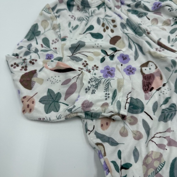 Angel Dear Baby 2 Way Zipper Ruffle Back Footie Woodland Animals 6-9 mo 1 Piece - Picture 4 of 10